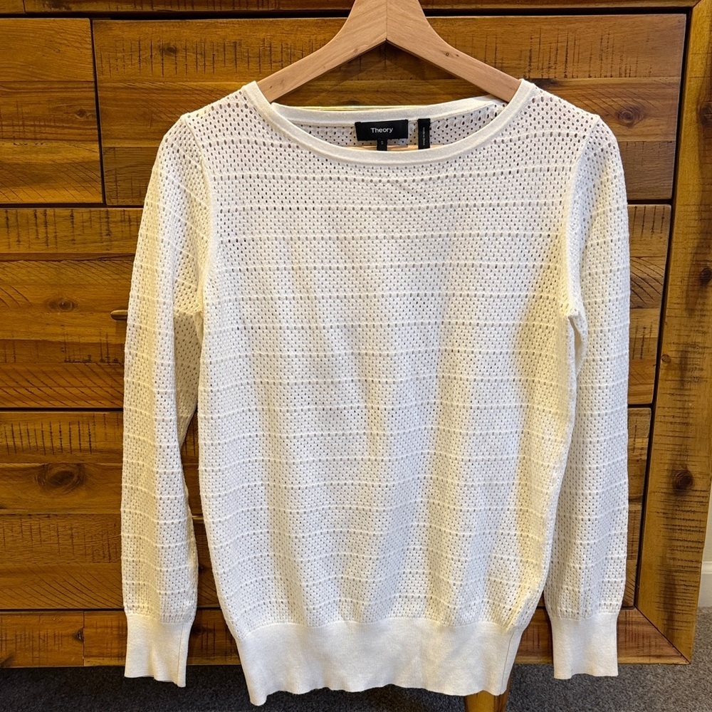 Theory Women's White Sweater